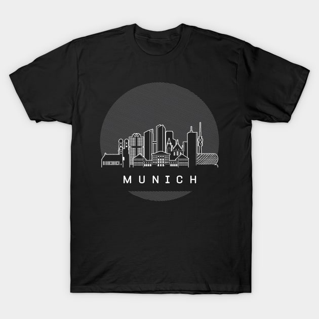 Munich Germany Skyline T-Shirt by travel2xplanet